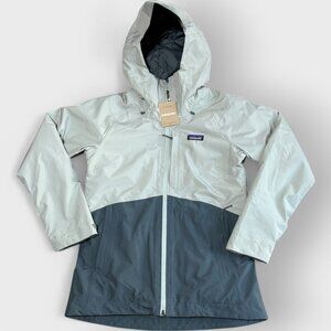 Patagonia Women's Ski Jacket - Light Gray and Dark Gray